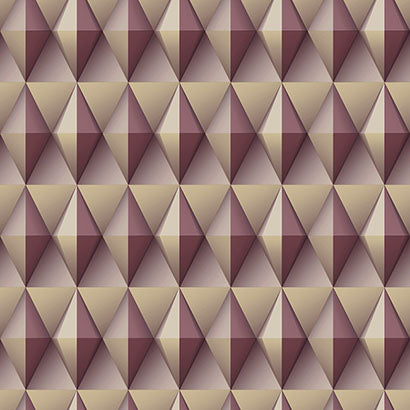 York Paragon Geometric Burgundy Wallpaper DI4713