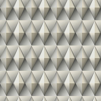 York Paragon Geometric Grey & Grey Wallpaper DI4714