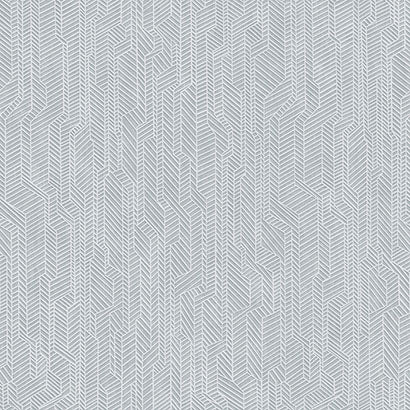 York Metropolis Geometric Blue Wallpaper DI4771