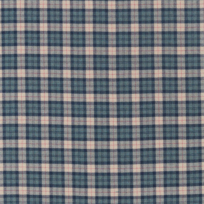 Sanderson Fenton Check Teal 236739 Fabric Sample DISW236739