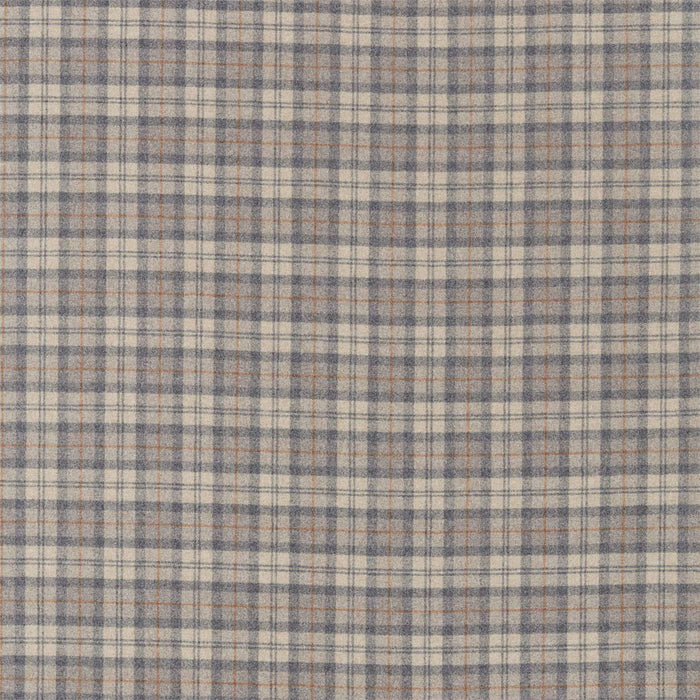 Sanderson Fenton Check Grey/Cinnamon 236740 Fabric Sample DISW236740