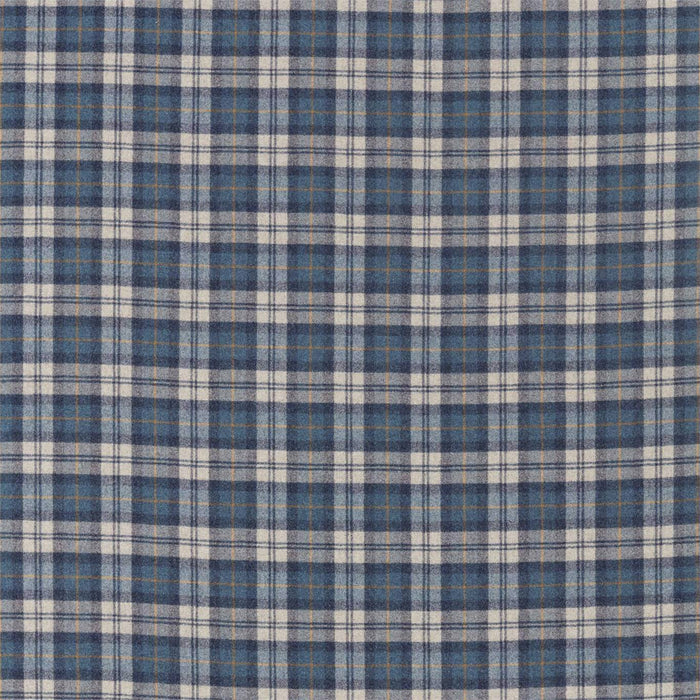 Sanderson Fenton Check Indigo/Stone 236741 Fabric Sample DISW236741