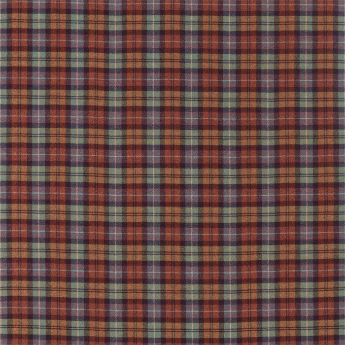 Sanderson Fenton Check Russet/Amber 236742 Fabric Sample DISW236742