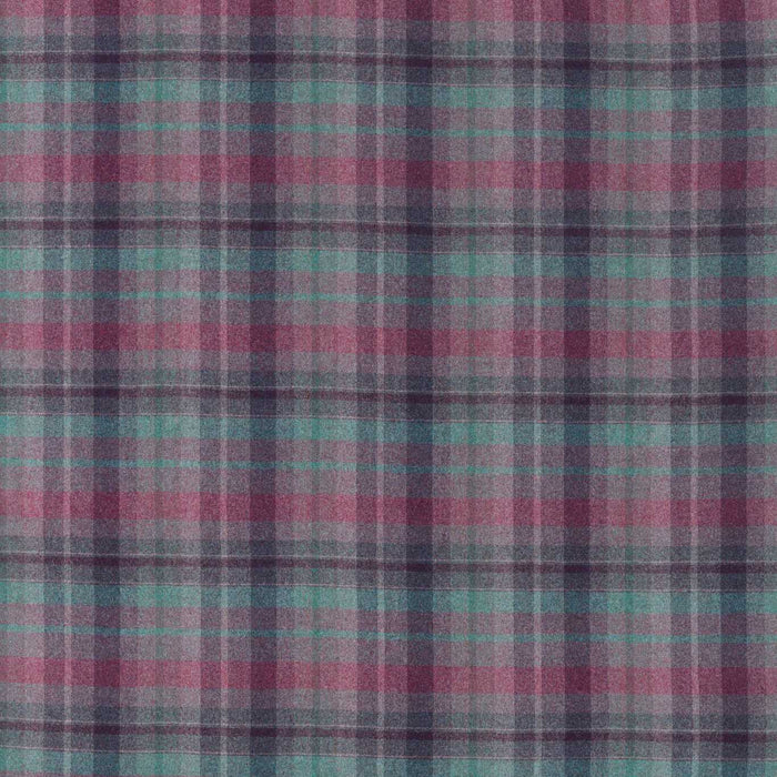 Sanderson Samphrey Check Fig/Teal 236745 Fabric Sample DISW236745