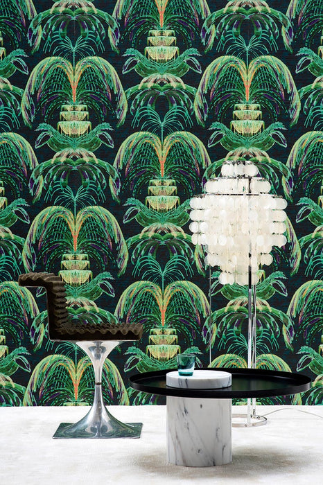 Pierre Frey Trevi Vert Wallpaper Sample FP441001