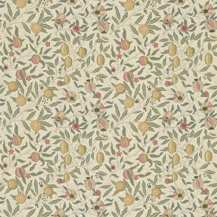 Morris & Co Fruit Willow Green/Lemon FU201 Fabric Sample DJA1FU201