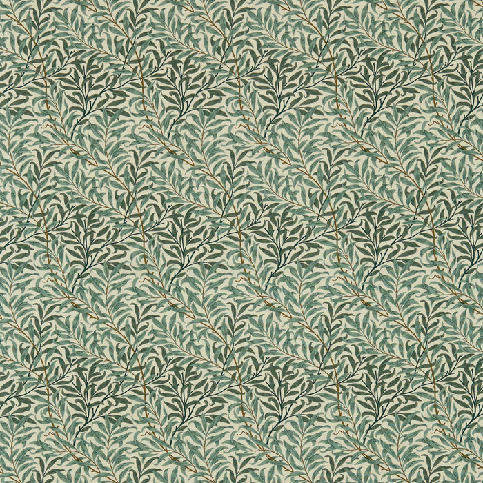 Morris & Co Willow Boughs Willow Green/Spice WB206 Fabric Sample DKH1WB206