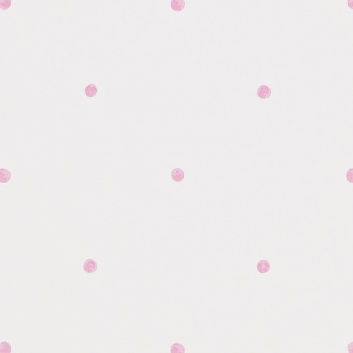 Sanderson Polka Pink/Cream 214049 Wallpaper Sample DLIT214049