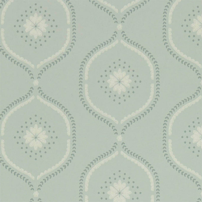 Sanderson Milcombe Mist Blue 216880 Wallpaper Sample DLMW216880