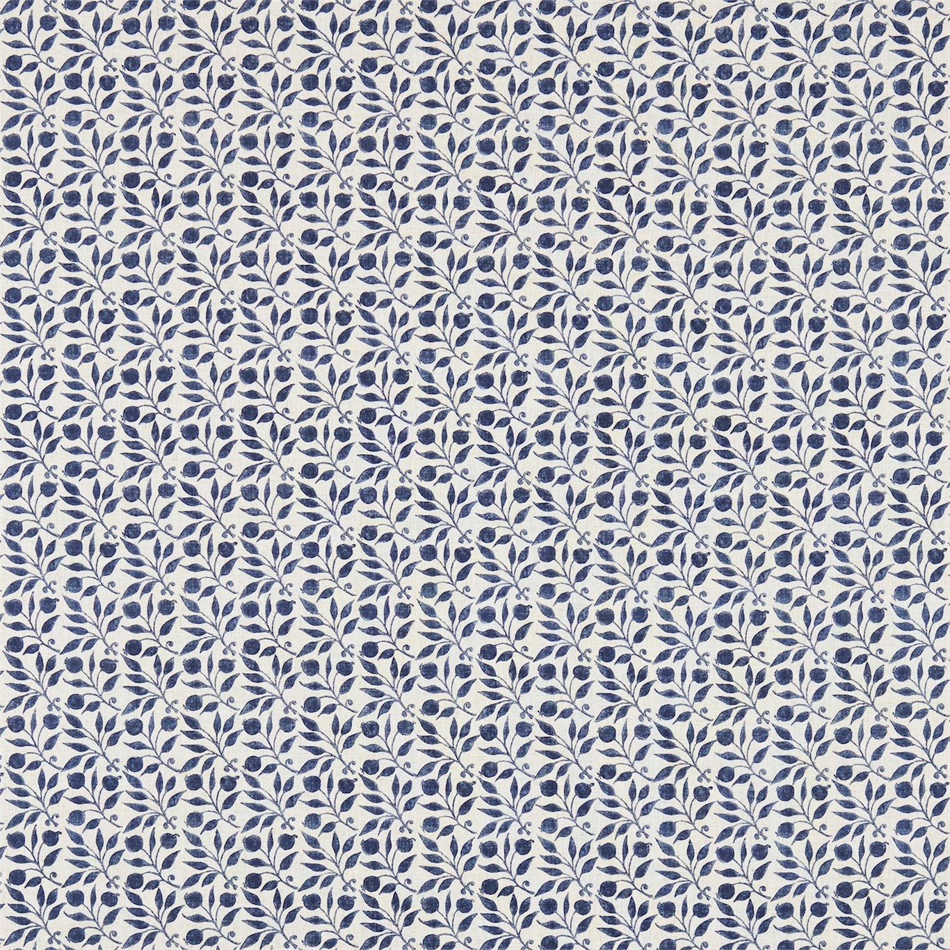 Morris & Co Rosehip Indigo 224486 Fabric Sample DM3P224486