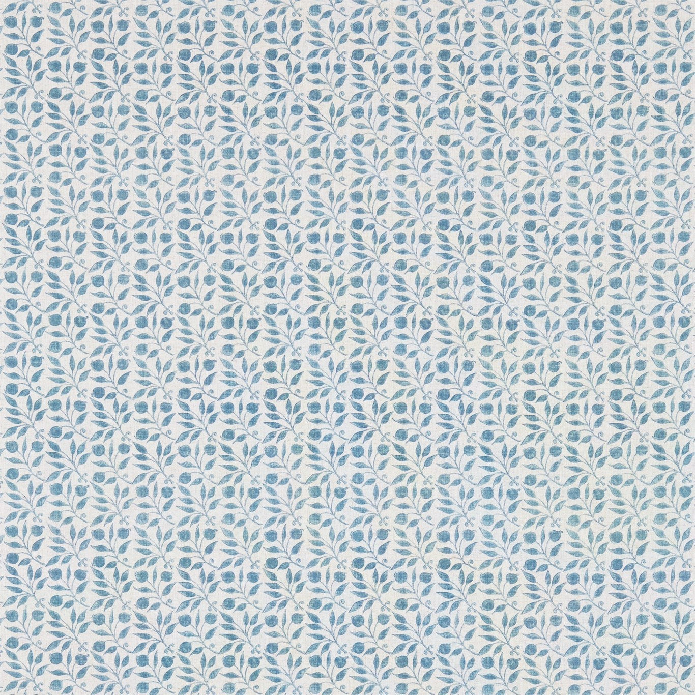 Morris & Co Rosehip Mineral Blue 224490 Fabric Sample DM3P224490