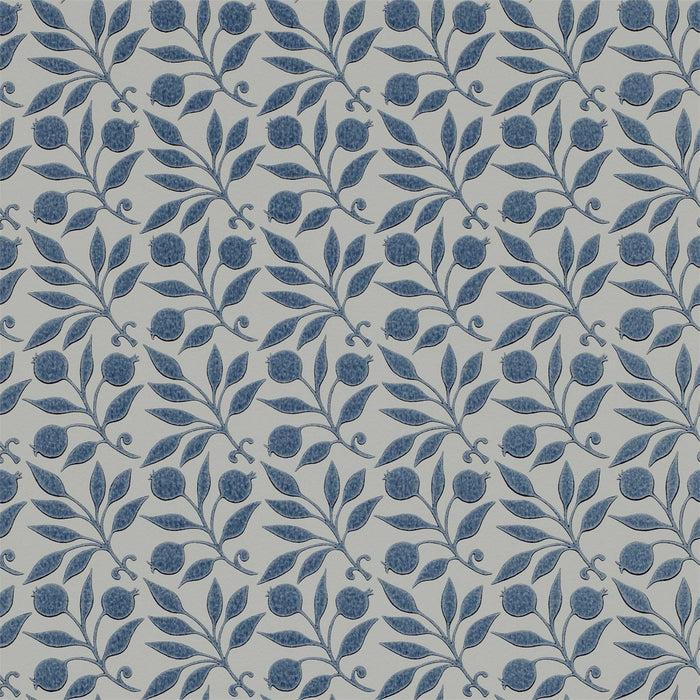 Morris & Co Rosehip Indigo 214711 Wallpaper Sample DM3W214711