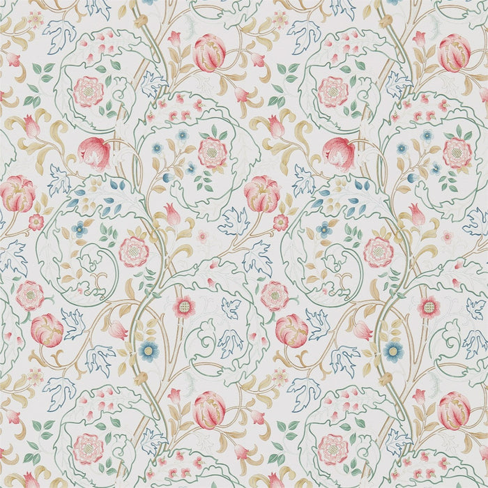 Morris & Co Mary Isobel Pink/Ivory 214728 Wallpaper Sample DM3W214728