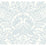 York Egret Damask Blue Wallpaper DM4999