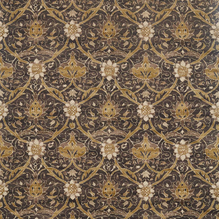 Morris & Co Montreal Charcoal/Mustard 226419 Fabric Sample DM4U226419