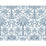 York Palmetto Palm Damask Blue Wallpaper DM5012