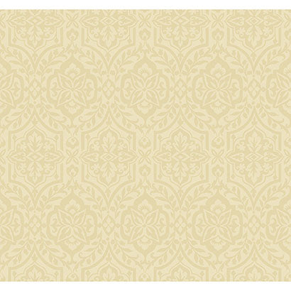 York Cathedral Damask Gold Wallpaper DM5035