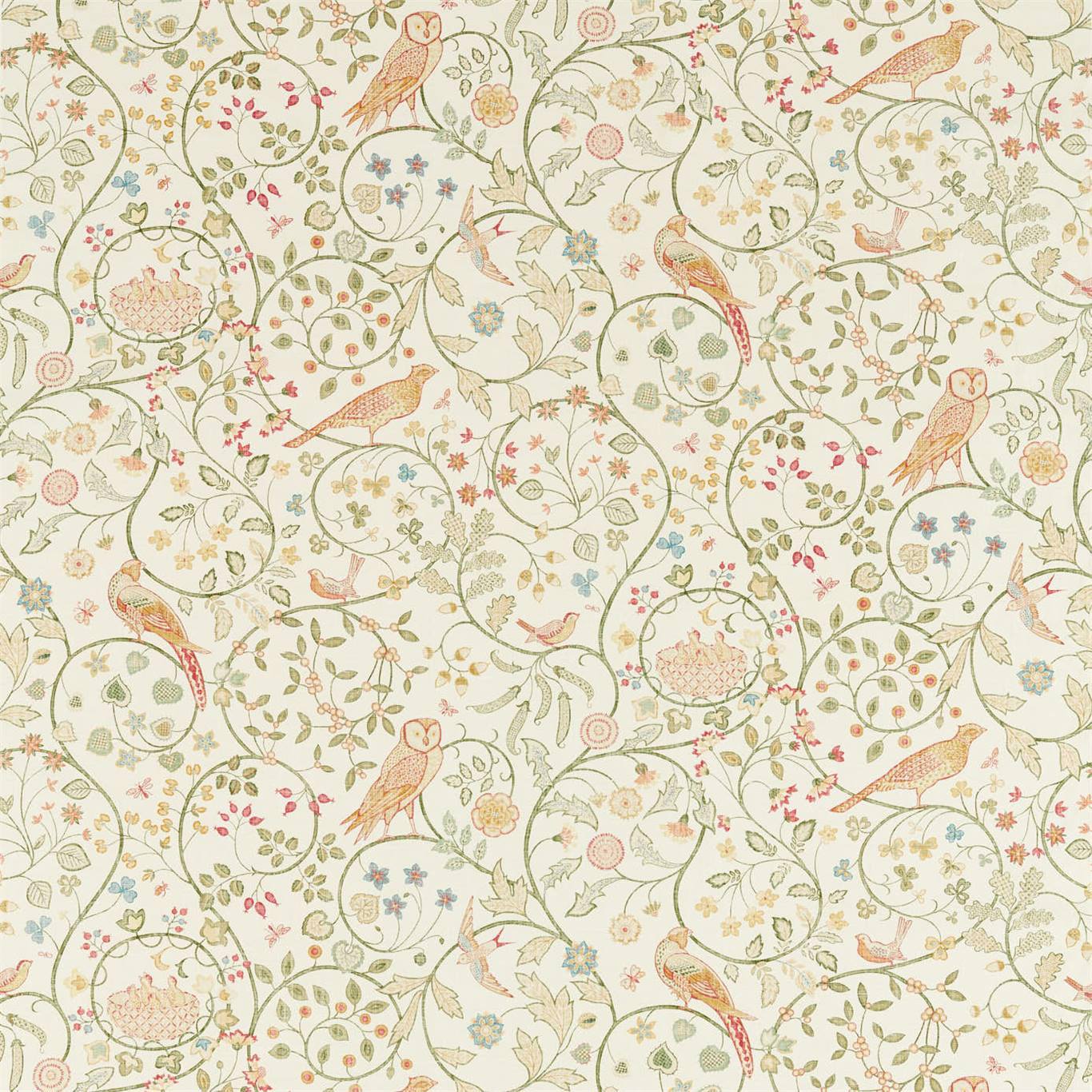 Morris & Co Newill Chintz 226589 Fabric Sample DM5F226589