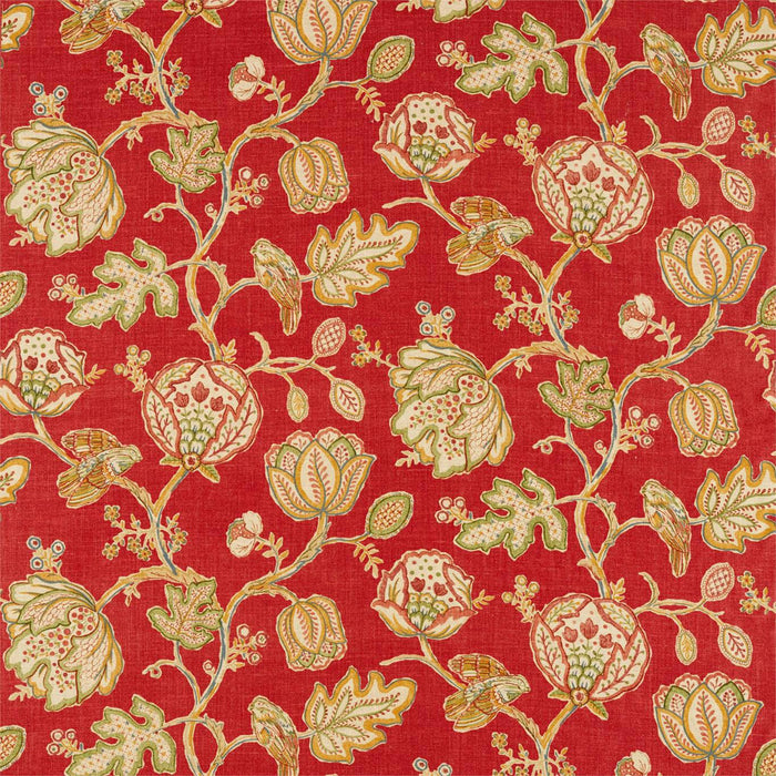 Morris & Co Theodosia Red 226594 Fabric Sample DM5F226594