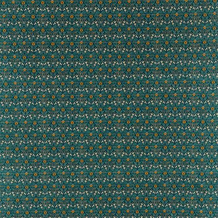 Morris & Co Eye Bright Teal 226598 Fabric Sample DM5F226598