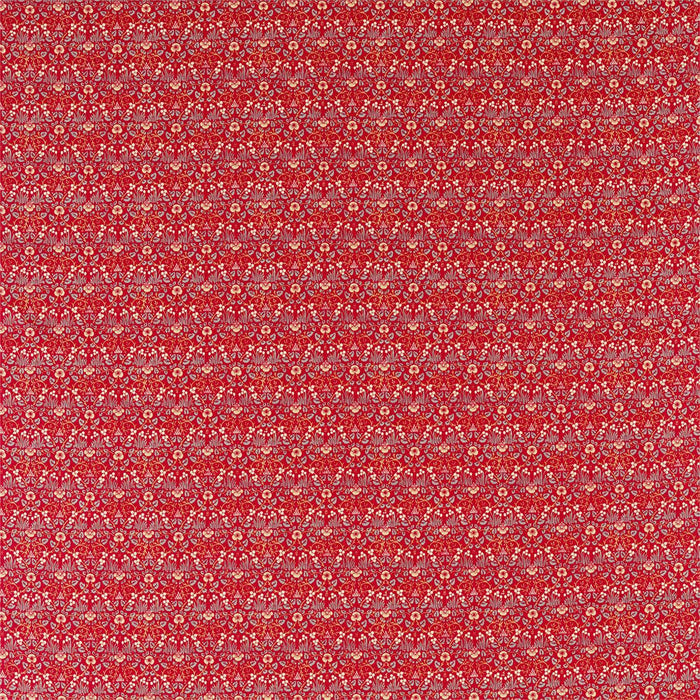 Morris & Co Eye Bright Red 226599 Fabric Sample DM5F226599