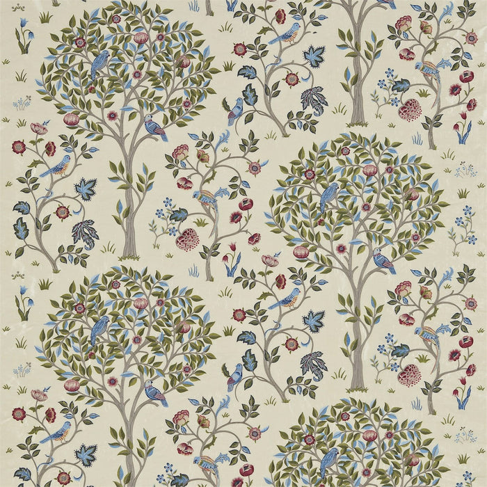 Morris & Co Kelmscott Tree Woad/Rose 230343 Fabric Sample DM6E230343