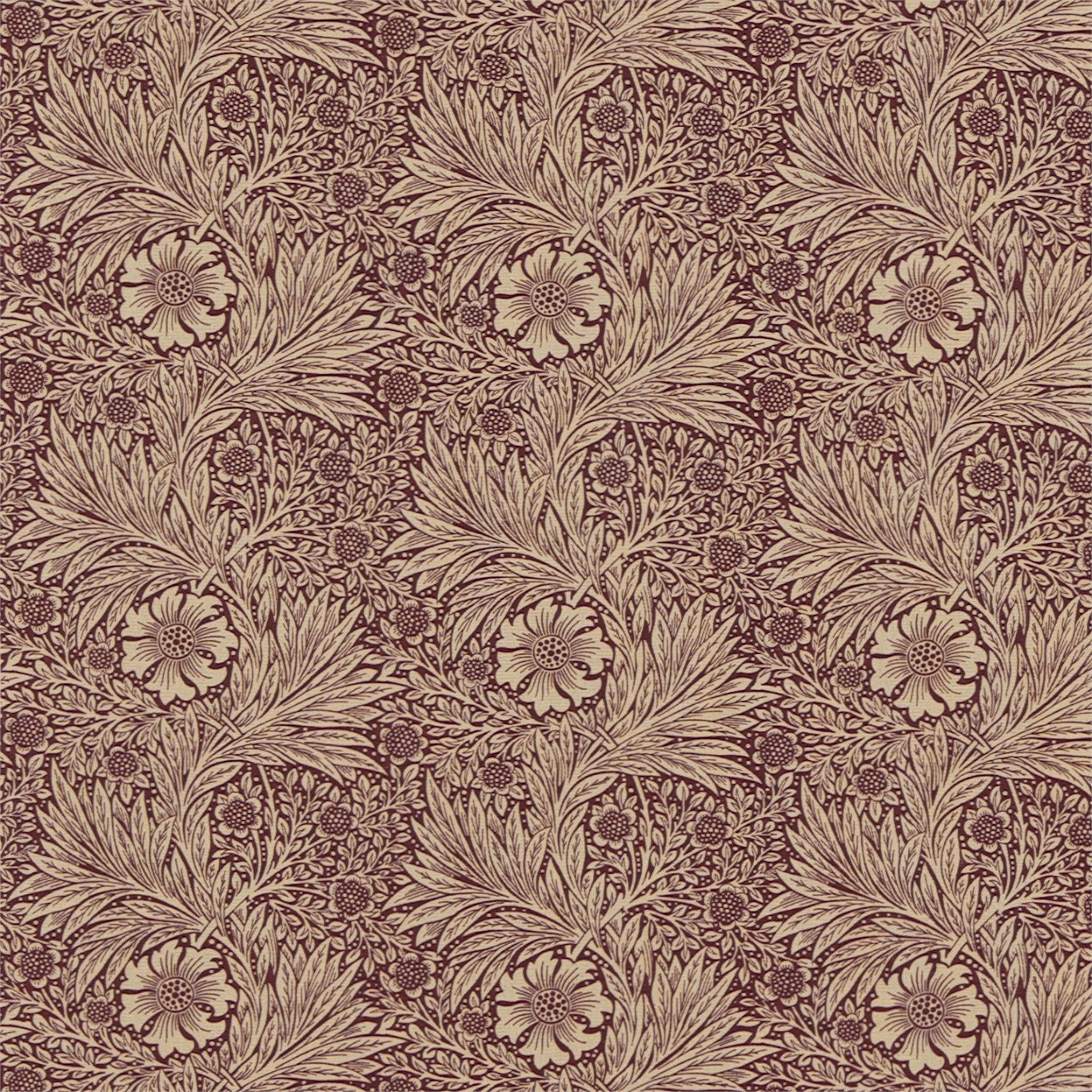 Morris & Co Marigold Brick/Manilla 220317 Fabric Sample DM6F220317