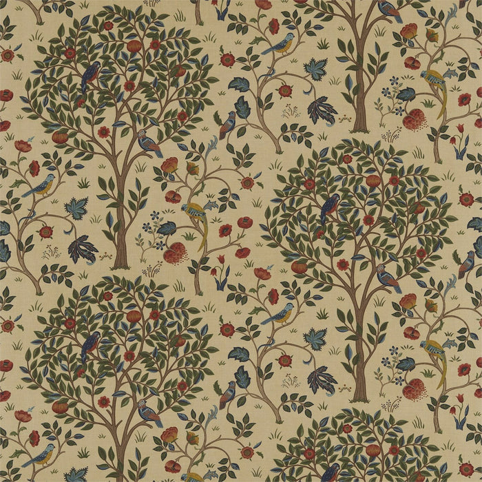 Morris & Co Kelmscott Tree Forest/Gold 220328 Fabric Sample DM6F220328