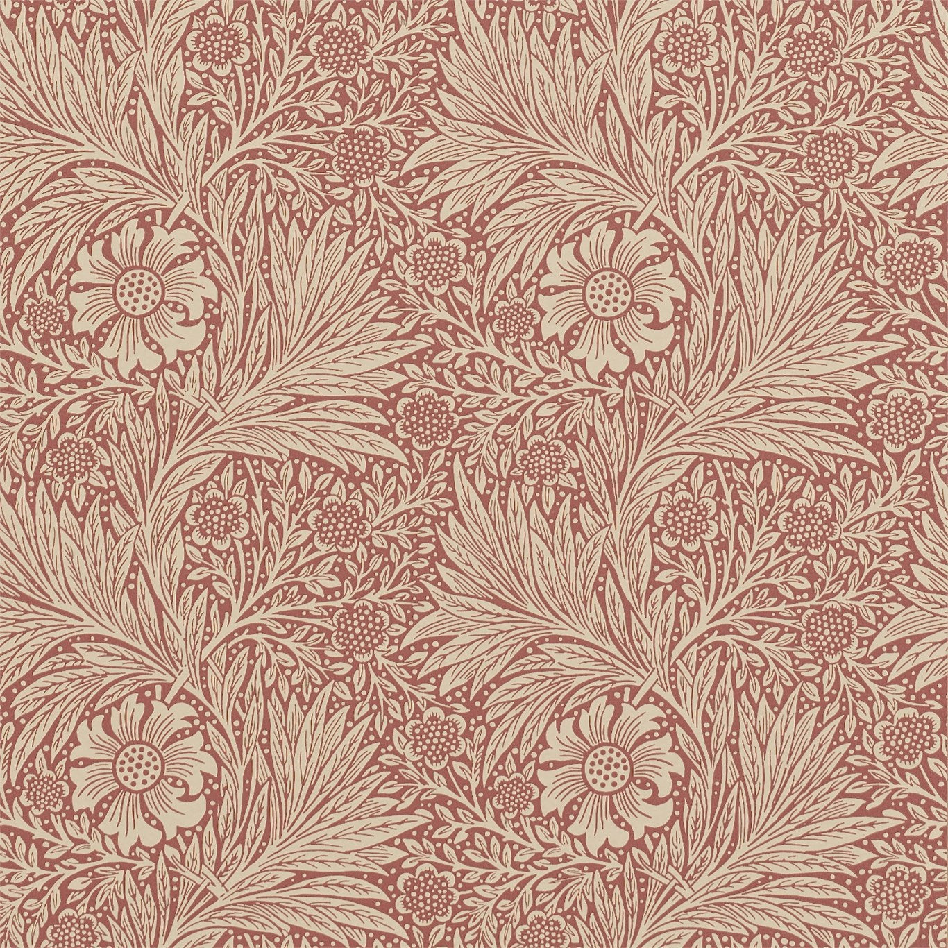 Morris & Co Marigold Brick 210367 Wallpaper Sample DM6P210367