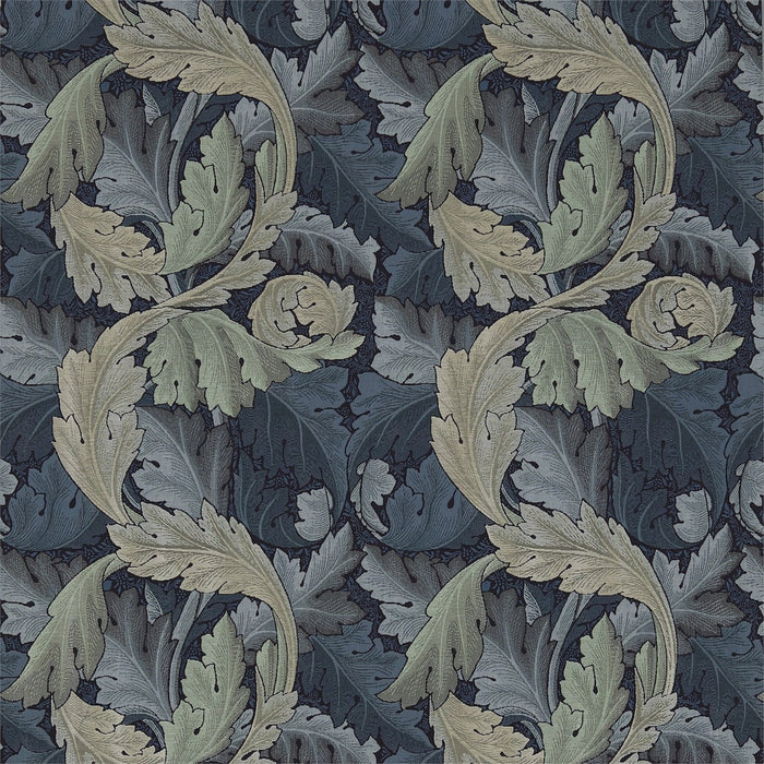 Morris & Co Acanthus Tapestry Indigo/Mineral 230272 Fabric Sample DM6W230272