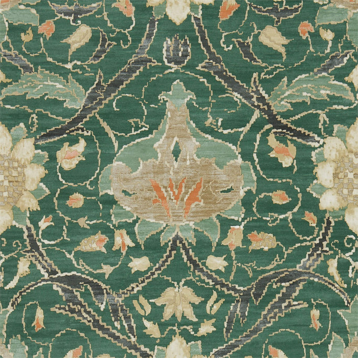 Morris & Co Montreal Forest/Teal 216432 Wallpaper Sample DMA4216432