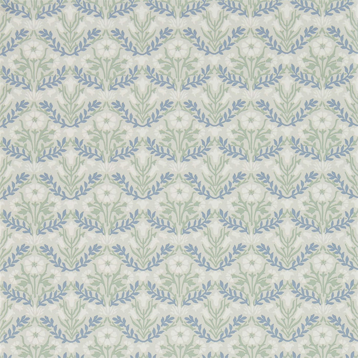 Morris & Co Morris Bellflowers Grey/Fennel 216435 Wallpaper Sample DMA4216435