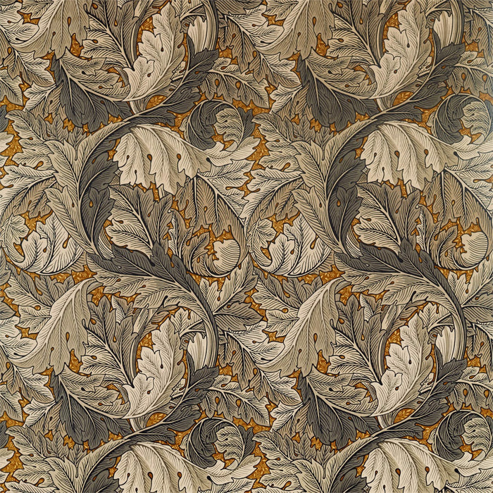 Morris & Co Acanthus Mustard/Grey 226400 Fabric Sample DMA4226400