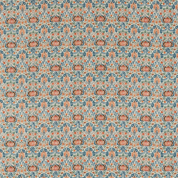 Morris & Co Little Chintz Teal/Saffron 226409 Fabric Sample DMA4226409