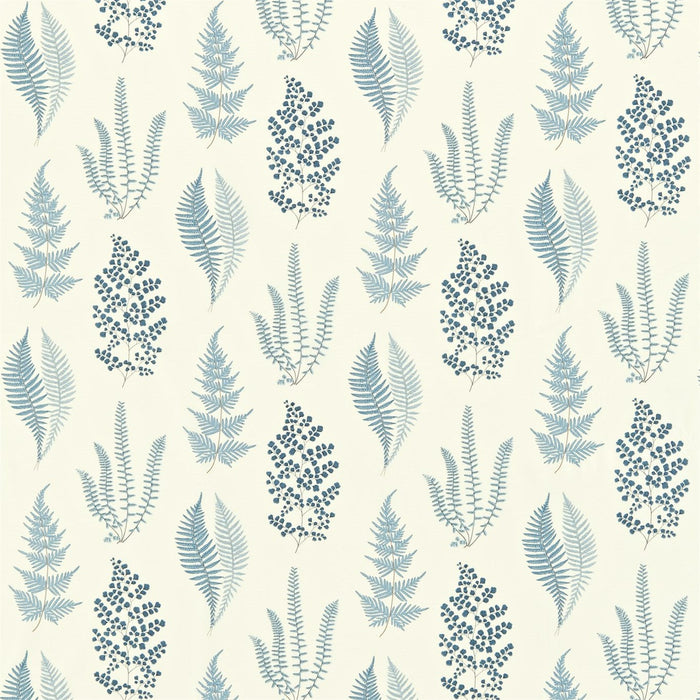 Sanderson Angel Ferns Indigo 221927 Fabric Sample DMAY221927