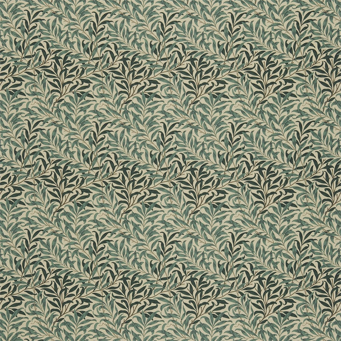 Morris & Co Willow Bough Minor Bottle Greens WB209 Fabric Sample DMC1WB209