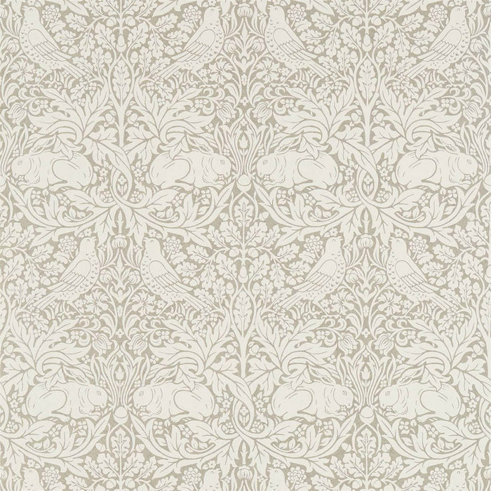 Morris & Co Pure Brer Rabbit Gilver 216532 Wallpaper Sample DMPN216532