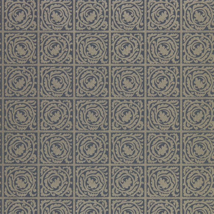 Morris & Co Pure Scroll Black Ink 216547 Wallpaper Sample DMPN216547