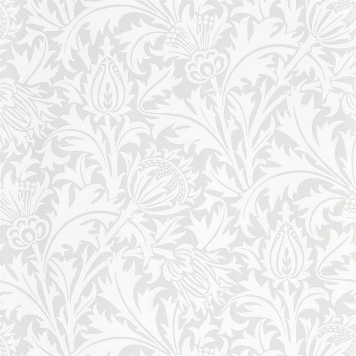 Morris & Co Pure Thistle Grey Blue 216550 Wallpaper Sample DMPN216550