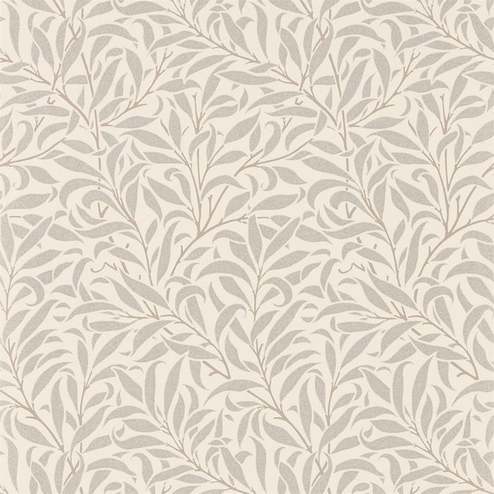 Morris & Co Pure Willow Bough Ecru/Silver 216023 Wallpaper Sample DMPU216023