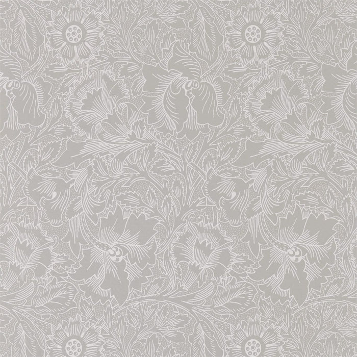 Morris & Co Pure Poppy Dove/Chalk 216032 Wallpaper Sample DMPU216032