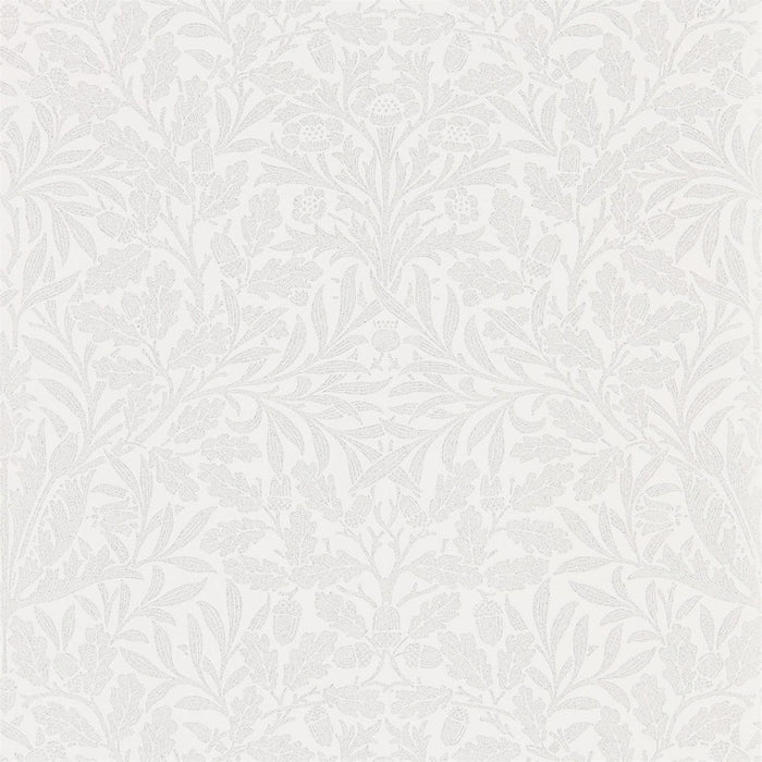 Morris & Co Pure Net Ceiling Chalk/Silver 216043 Wallpaper Sample DMPU216043