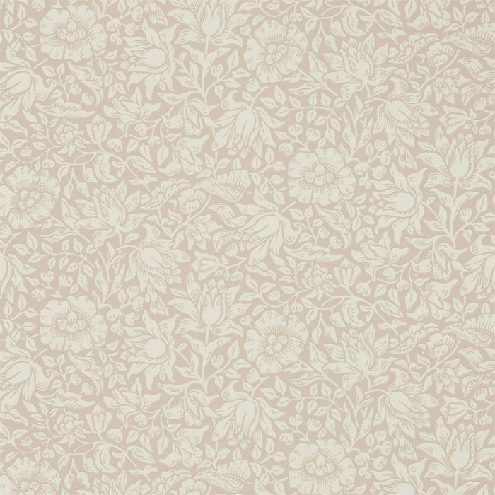 Morris & Co Mallow Dusky Rose 216675 Wallpaper Sample DMSW216675