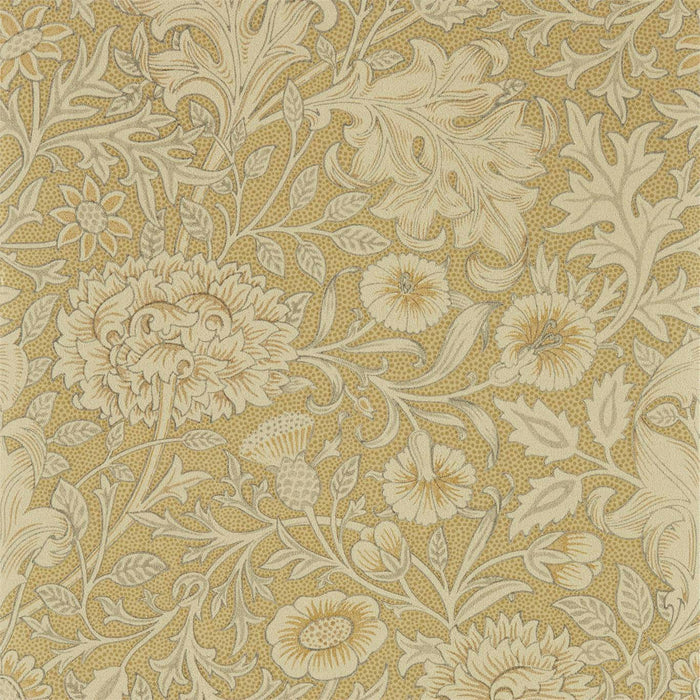 Morris & Co Double Bough Antique Gold 216681 Wallpaper Sample DMSW216681