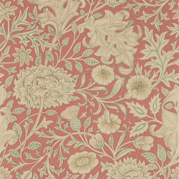 Morris & Co Double Bough Carmine Red 216683 Wallpaper Sample DMSW216683