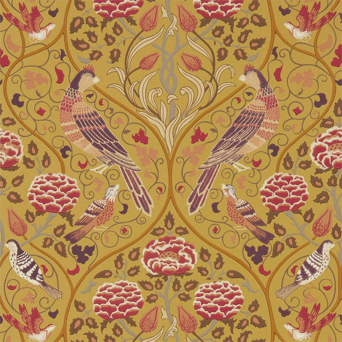 Morris & Co Seasons by May Saffron 216685 Wallpaper Sample DMSW216685