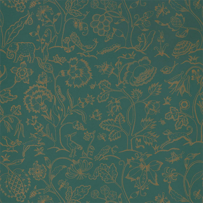 Morris & Co Middlemore Moss Gold 216695 Wallpaper Sample DMSW216695