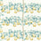 Sanderson Perry Pears Gold/Aqua 226734 Fabric Sample DNTF226734