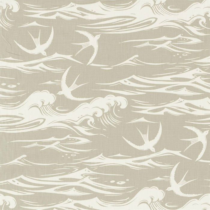 Sanderson Swallows at Sea Linen 226742 Fabric Sample DNTF226742