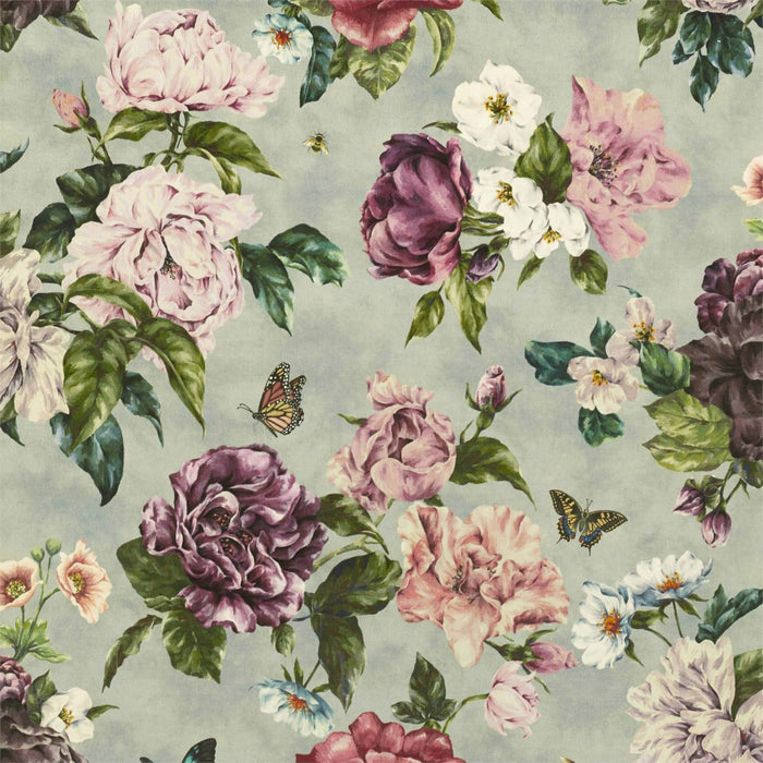 Sanderson Summer Peony Vineyard/Rose 226747 Fabric Sample DNTF226747